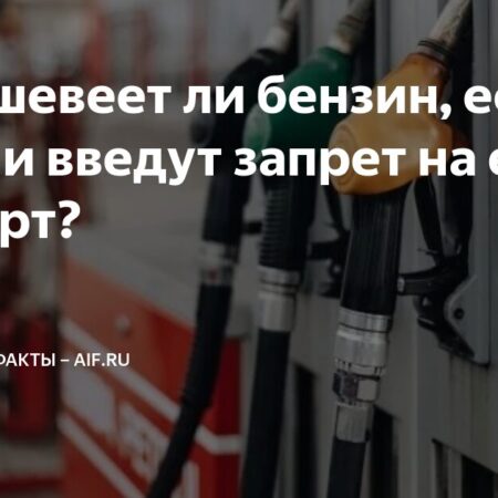 Россия может ввести запрет на экспорт бензина: названы плюсы и минусы