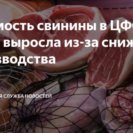 Резкое подорожание свинины: килограмм живого веса вырос на 15%