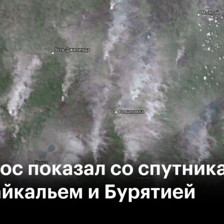 Роскосмос показал пожары в Забайкалье и Бурятии на снимке