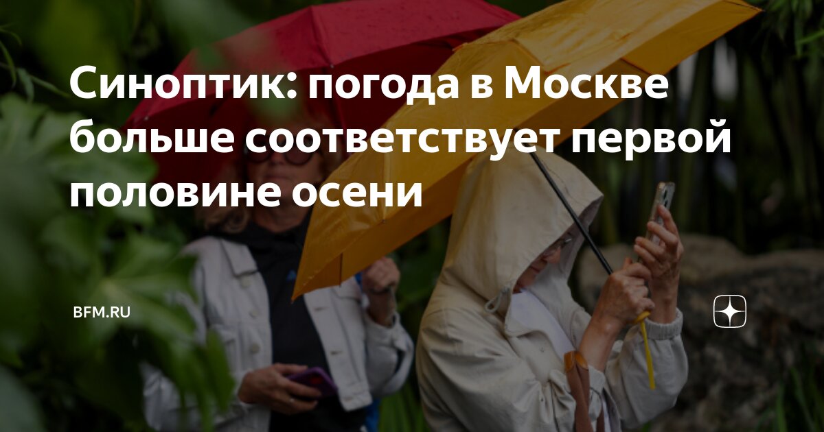 Preview Синоптик: погода в Москве больше соответствует первой половине осени
