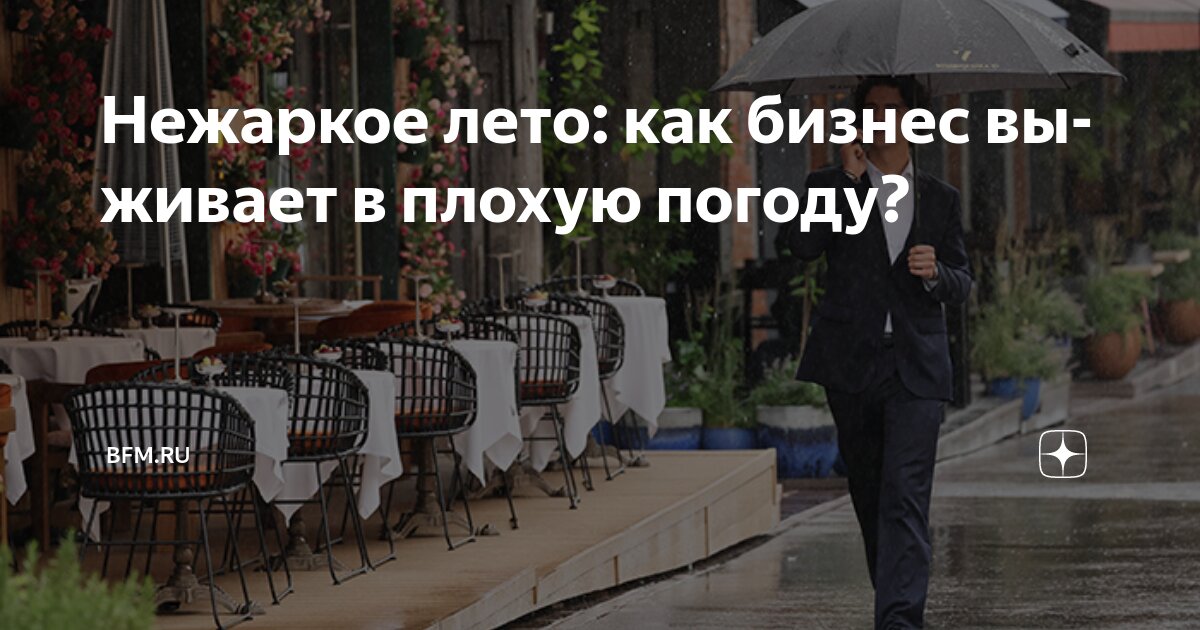 Preview Нежаркое лето: как бизнес выживает в плохую погоду?