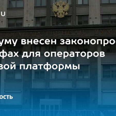 В Госдуму внесен законопроект о регулировании цифровых платформ