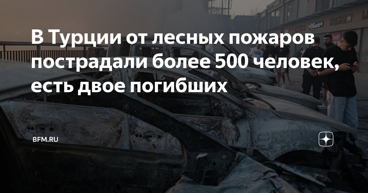 Preview В Турции от лесных пожаров пострадали более 500 человек, есть двое погибших