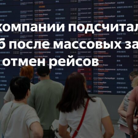 Авиакомпании подсчитали ущерб после массовых задержек и отмен рейсов