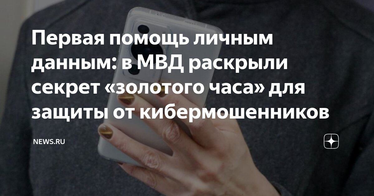Preview В МВД объяснили, как действовать жертвам кибермошенников в “золотой час”