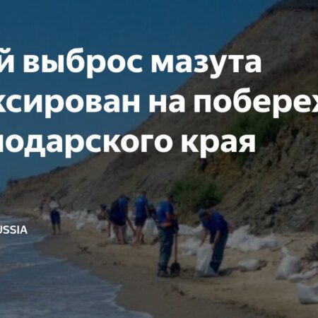 Новые следы мазута на побережье Краснодарского края