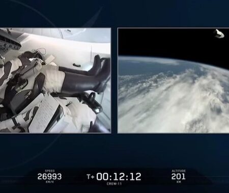 Космонавт Олег Платонов отправился на МКС в составе миссии Crew-11