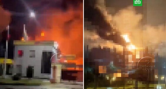 Preview Ночью над Россией сбито 93 БПЛА, в Сочи ликвидировали пожар на нефтебазе после падения обломков
