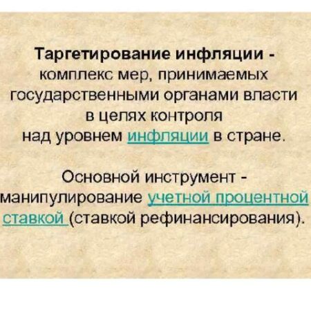 Необходимость таргетирования инфляции в России: За и Против
