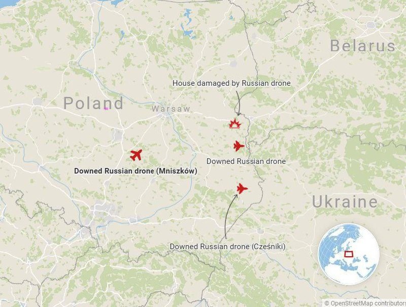 Preview НАТО не считает инцидент с беспилотниками в Польше преднамеренной атакой