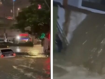 В результате мощных ливней Махачкала оказалась не только затопленной, но и без света