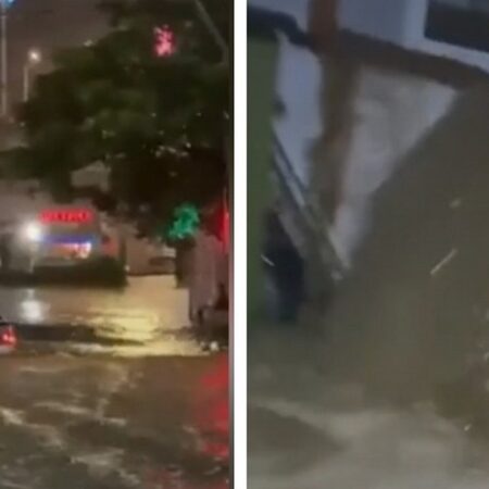 В результате мощных ливней Махачкала оказалась не только затопленной, но и без света