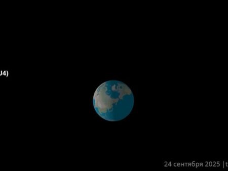 ИКИ РАН: астероид 2025 SU4 диаметром 2 метра пролетел рядом с Землёй