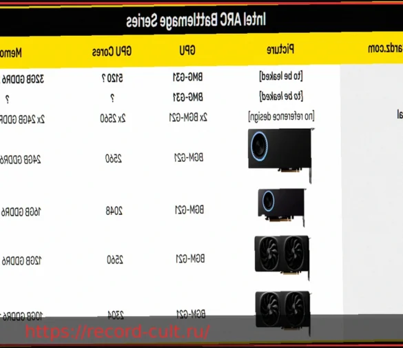 Характеристики GPU Intel BMG-G31: 368 мм² и 27,7 миллиарда транзисторов